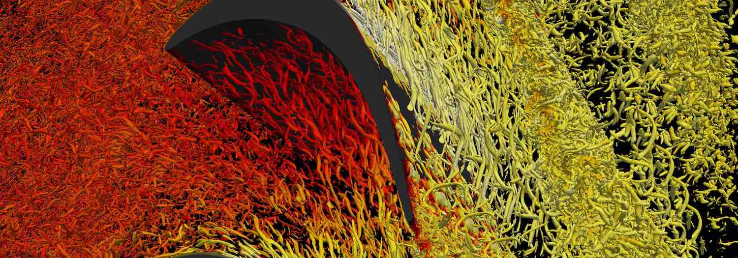 Flow past a T106A blade